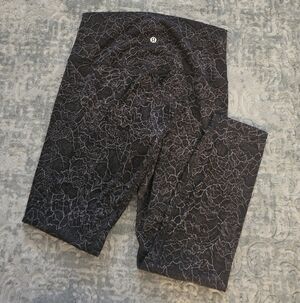 Lululemon Black Floral Leggings